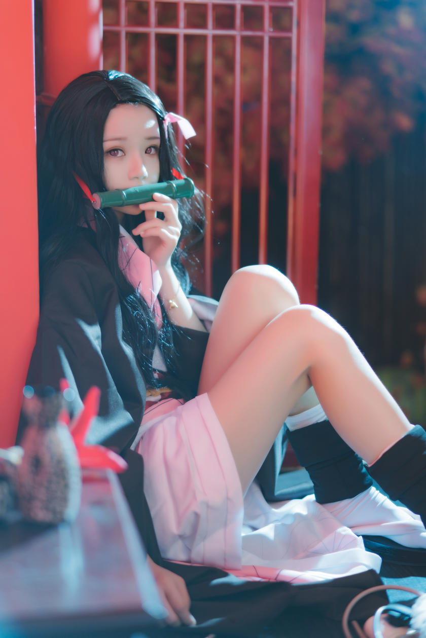 人气动漫Coser@桜桃喵 – 灶门祢豆子 [21P/528MB]