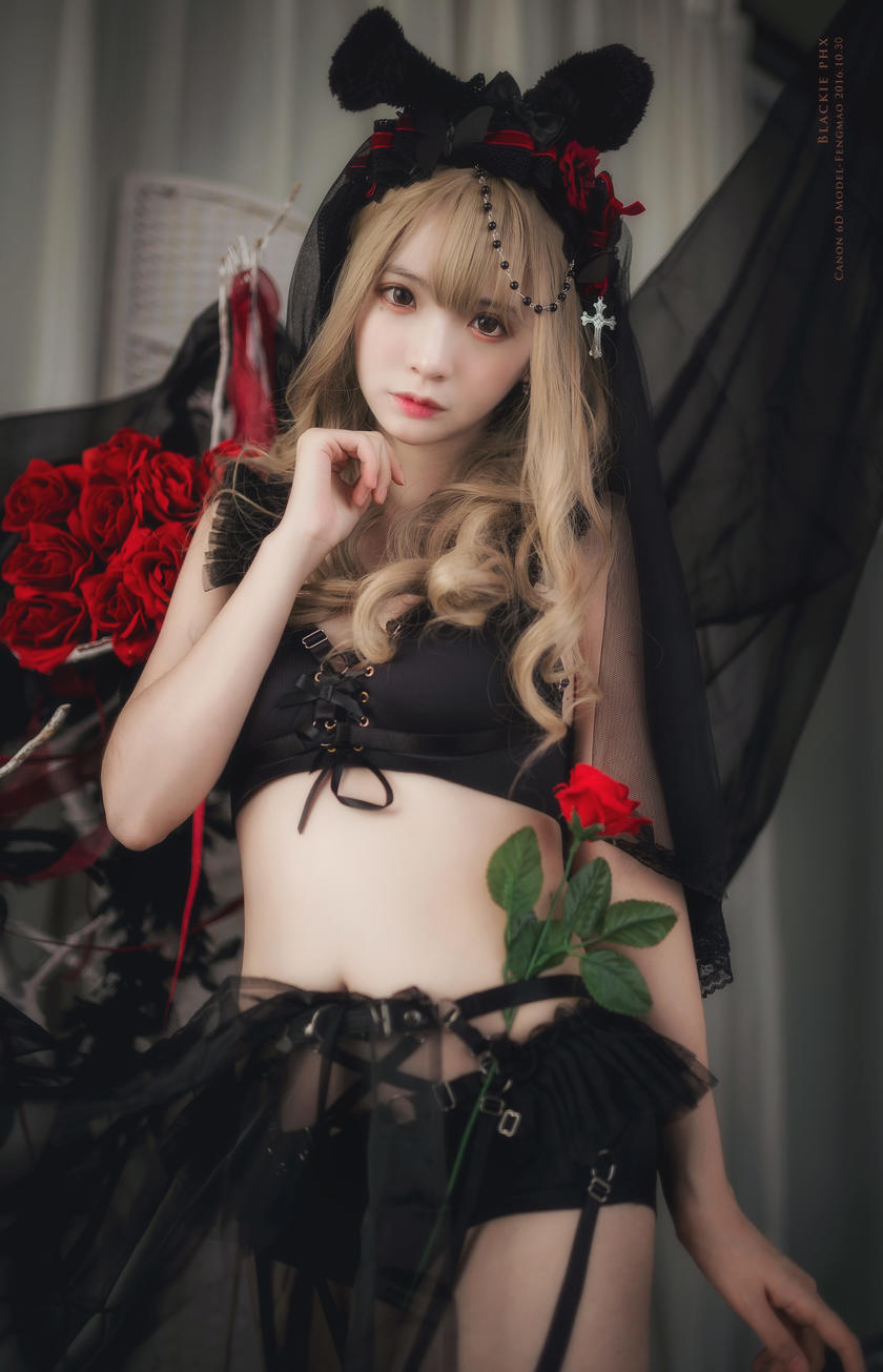 网红Coser@疯猫ss -黑色玫瑰 [20P/27MB]